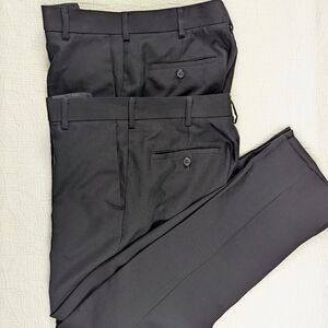 Van Heusen Black Dress Pants Men's 30x30 Slim (lot 2)‎